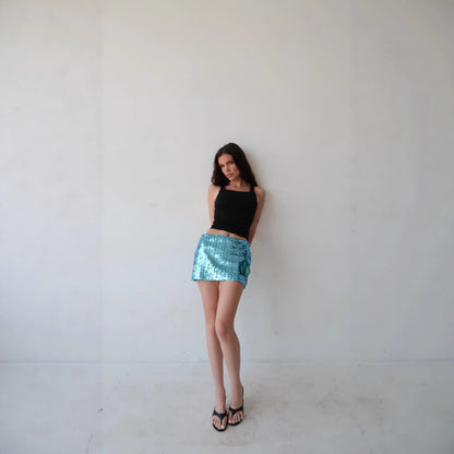 Laryssa Sequined Mini Skirt