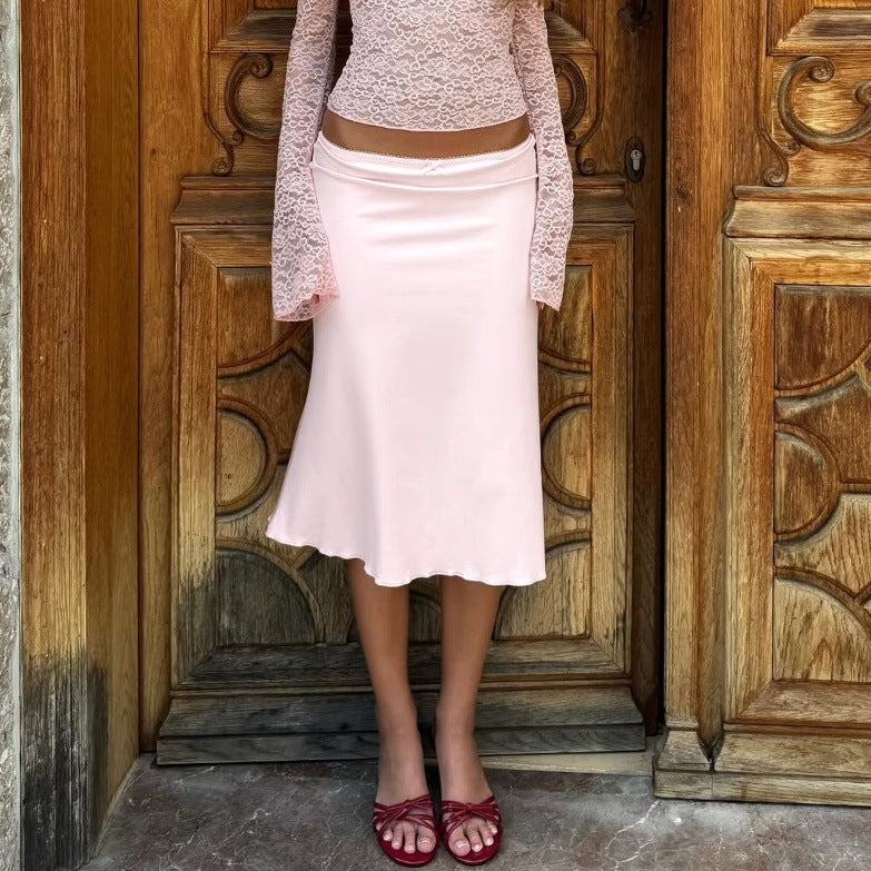 Rachelle Satin Skirt
