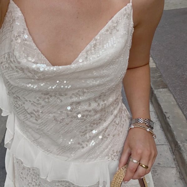 The Elara Ruffle Dress